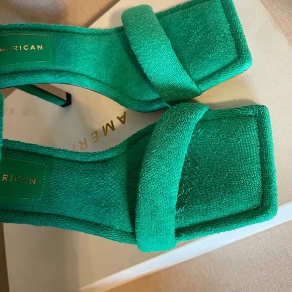 Good American Terry Slip on High Heels Sandals. New. Size 6 - Picture 15 of 16